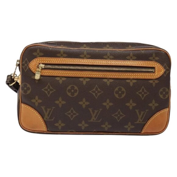 LOUIS VUITTON Monogram Marly Dragonne GM Clutch Bag M51825 LV Auth am8858 - Picture 9 of 15